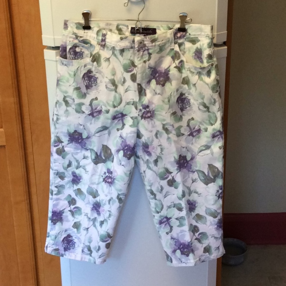 Floral Cropped Jeans AMANDA Capris